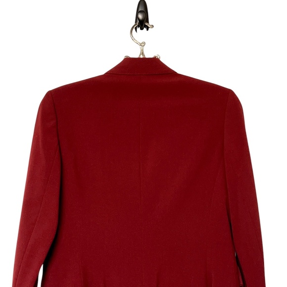 Anne Klein Burgundy/Cooper Single Breasted Blazer Size 4 - Picture 9 of 13